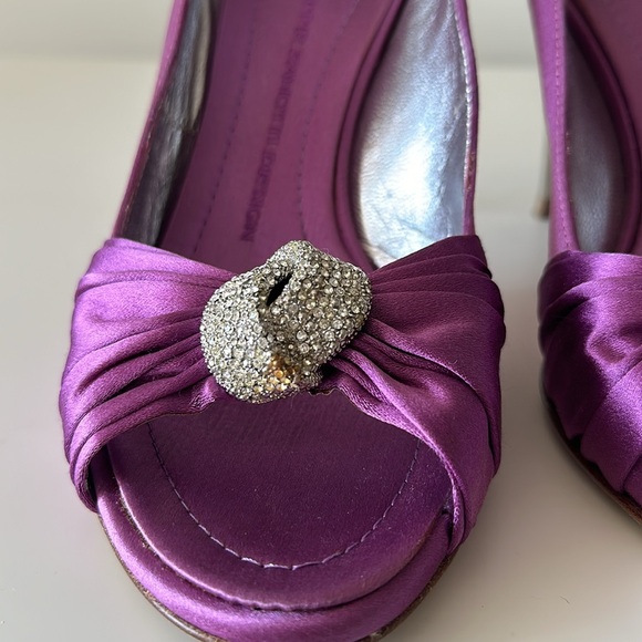 AUTHENTIC Giuseppe Zanotti Satin Peeptoe Size US8/ EU8 - Picture 9 of 10